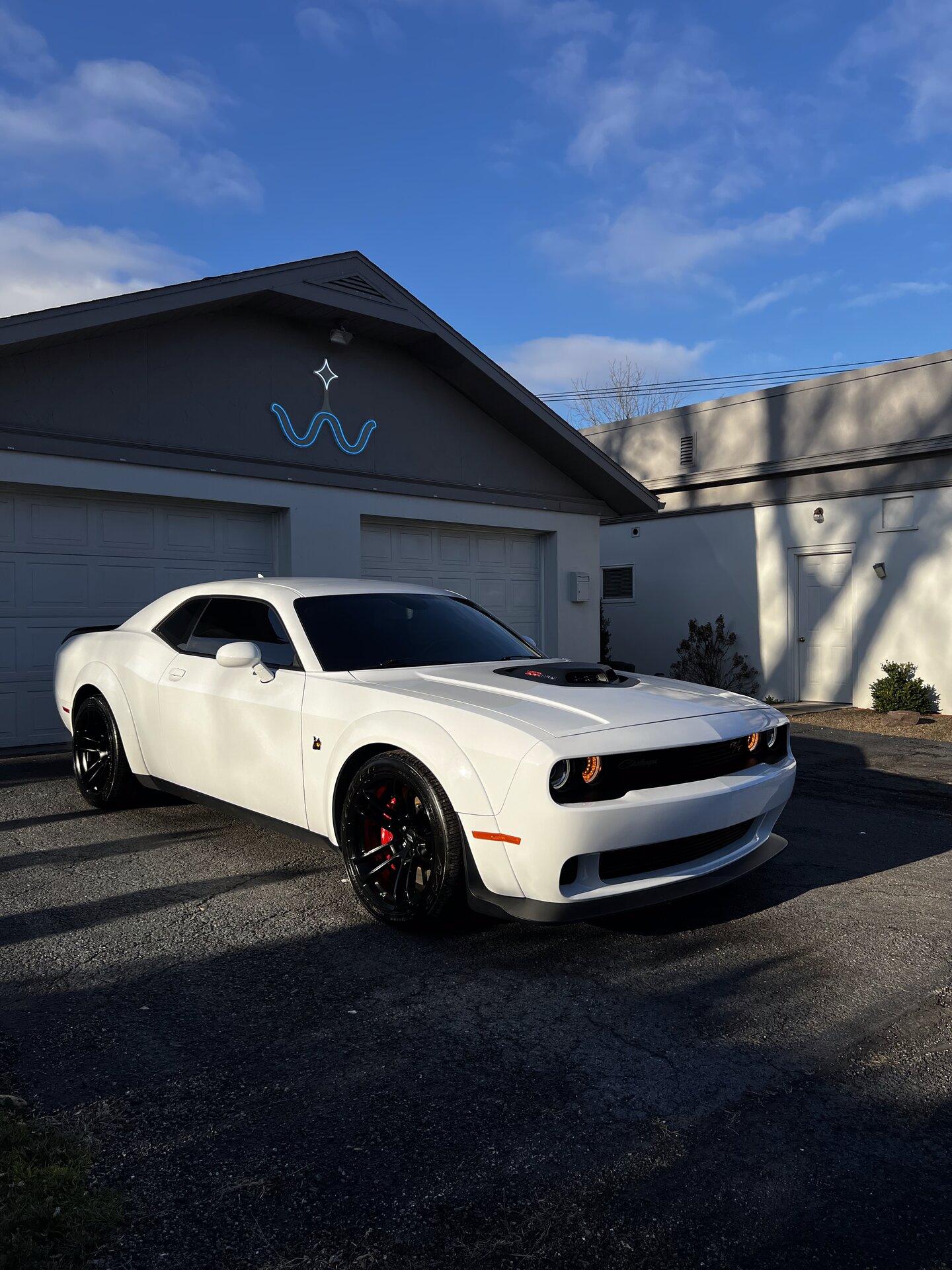 Dodge Challenger Hellcat ceramic coated at Wave Detail Co.