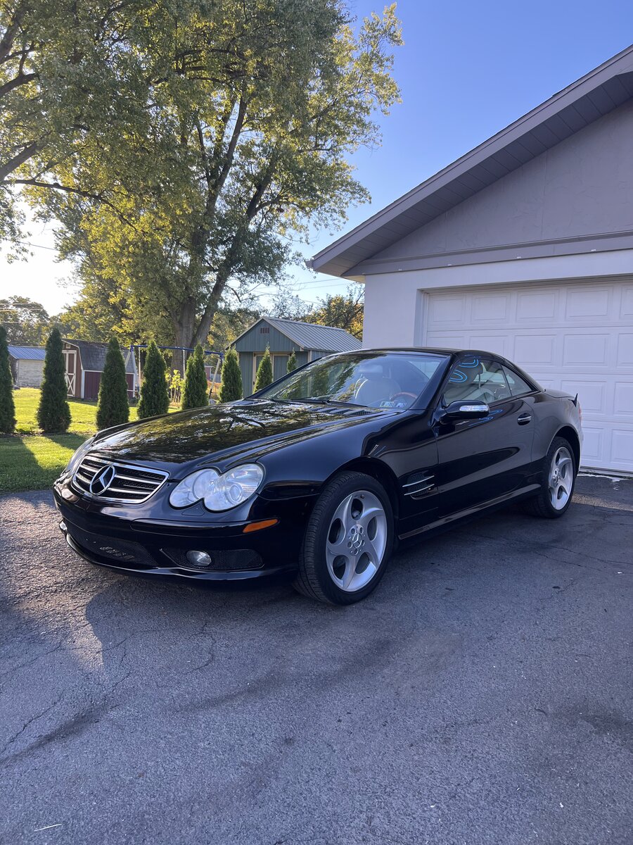 Mercedes SL convertible after exterior detail